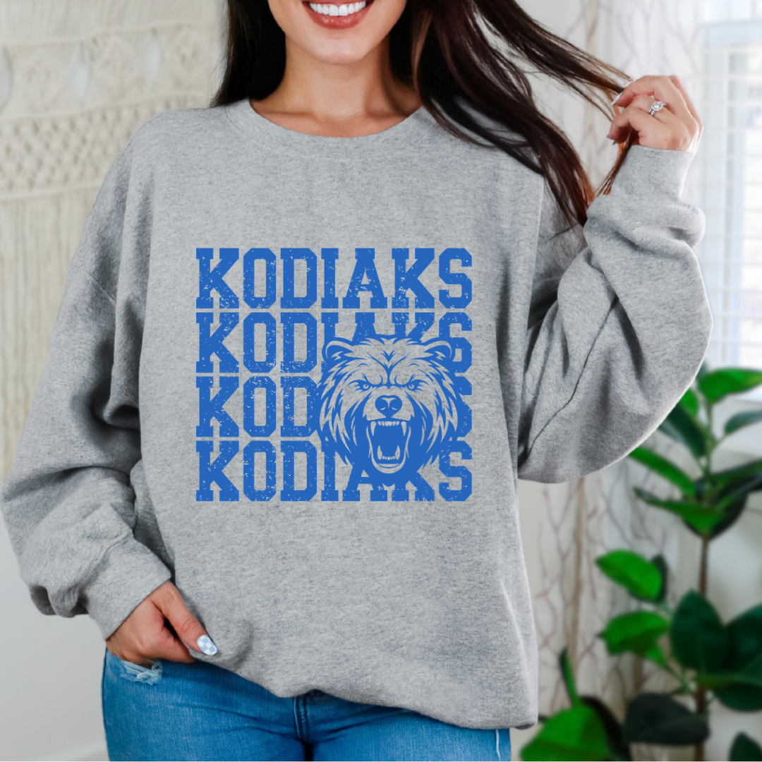 Cascade Middle School Kodiaks Mascot Crewneck *Youth and Adult Sizes*