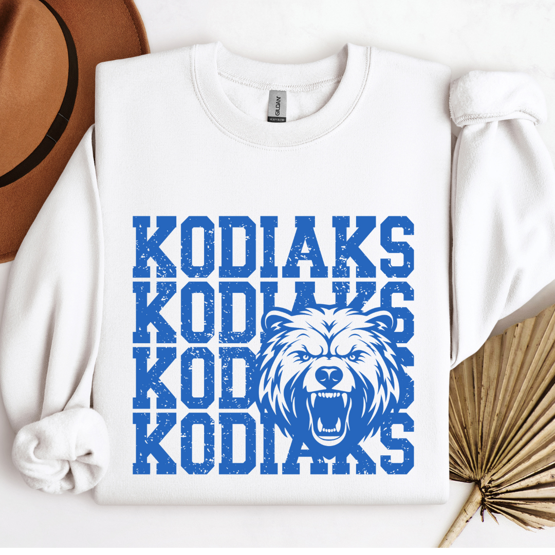 Cascade Middle School Kodiaks Mascot Crewneck *Youth and Adult Sizes*