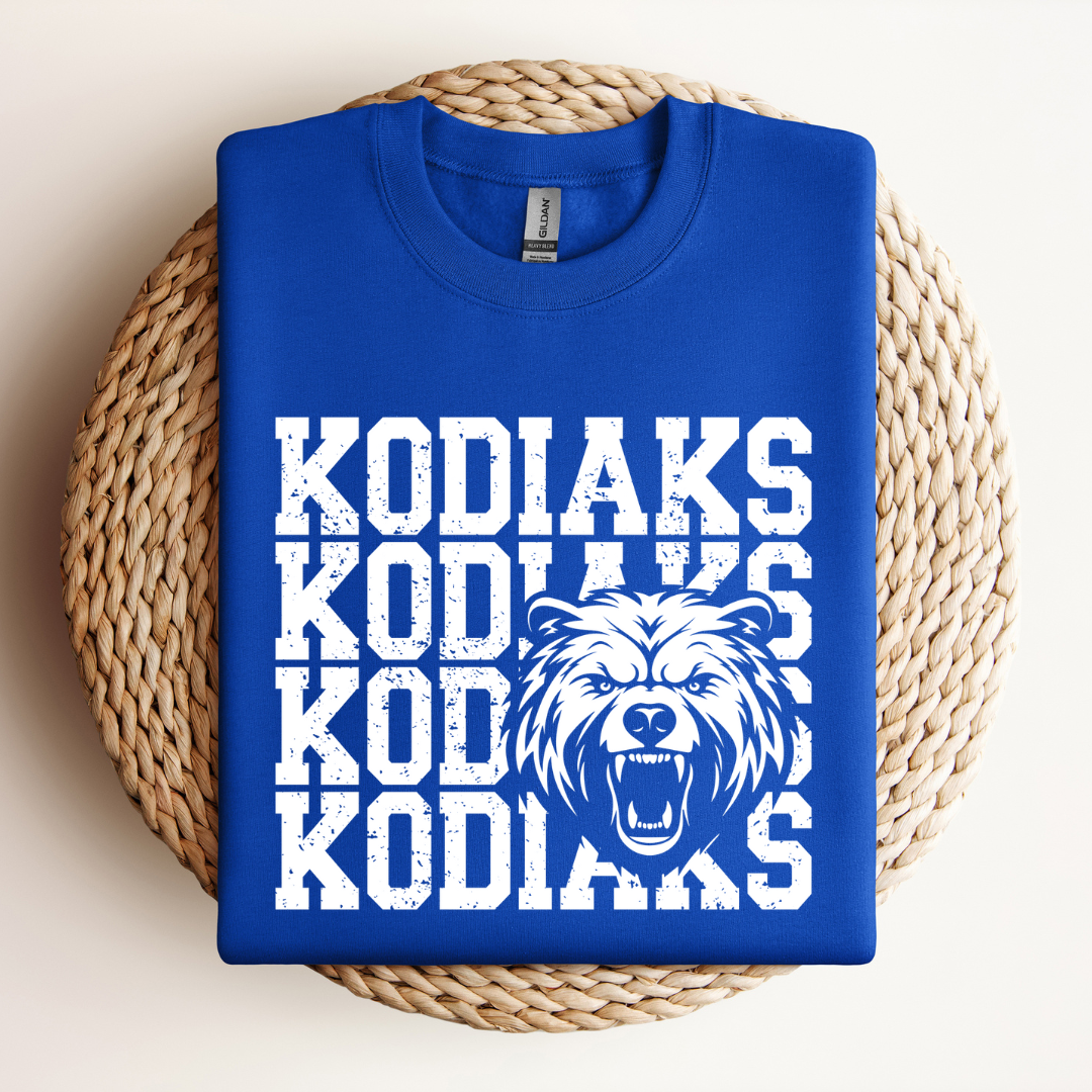 Cascade Middle School Kodiaks Mascot Crewneck *Youth and Adult Sizes*