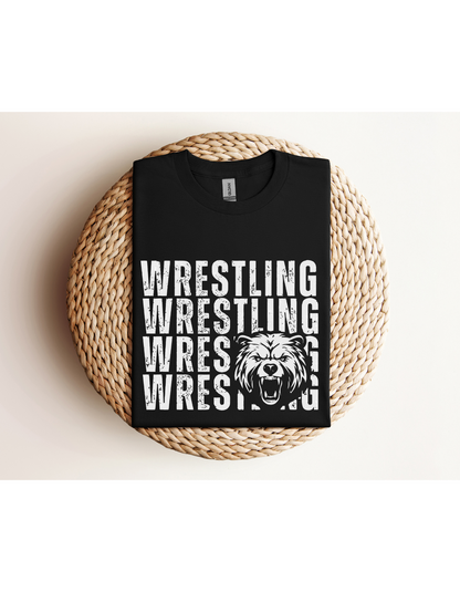 Cub Mascot Wrestling Long Sleeve Shirt