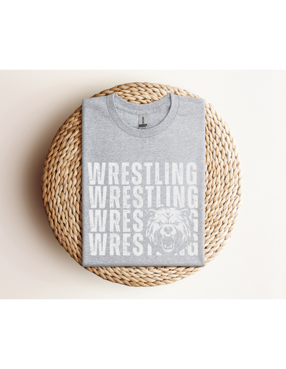 Cub Mascot Wrestling Long Sleeve Shirt