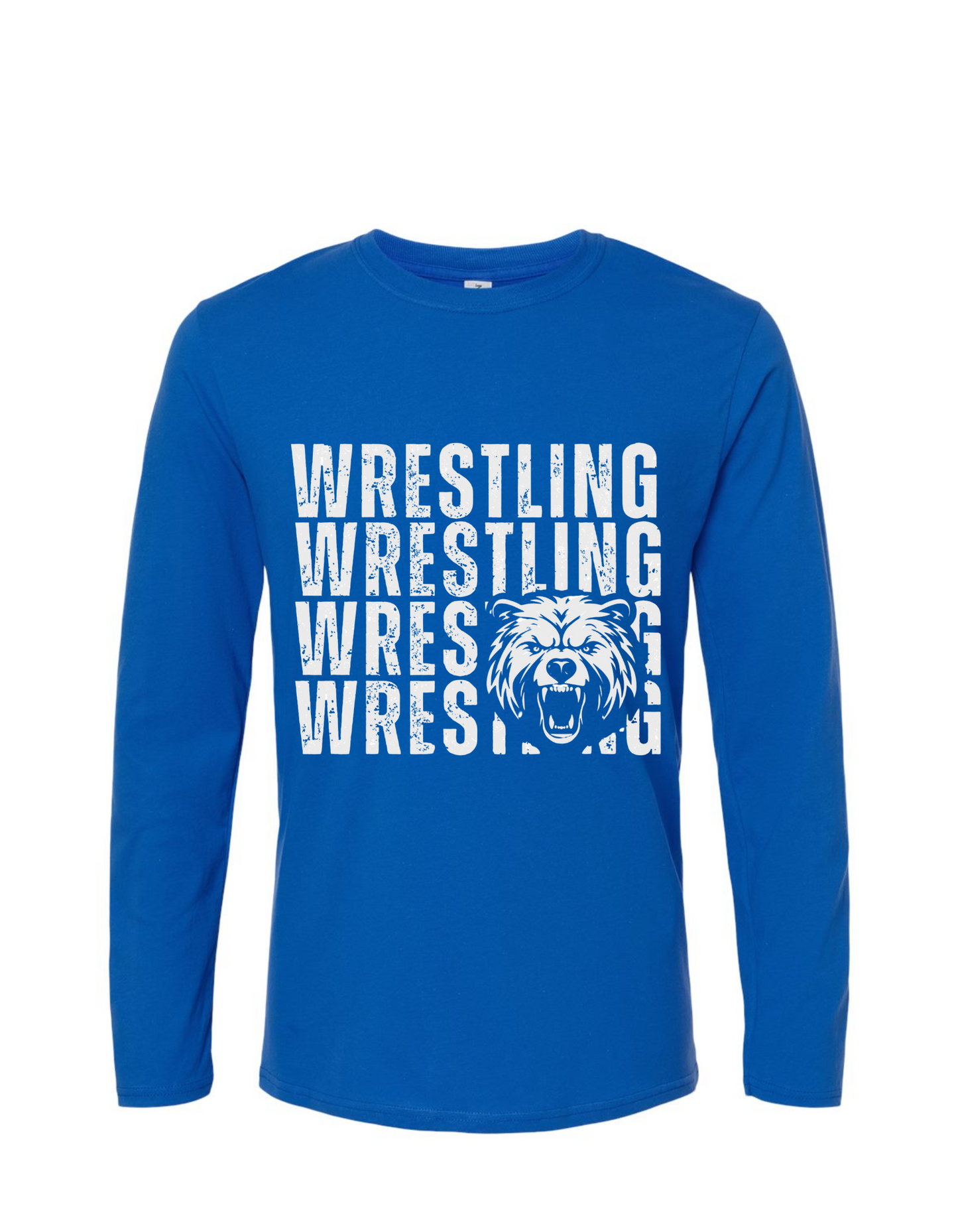 Cub Mascot Wrestling Long Sleeve Shirt