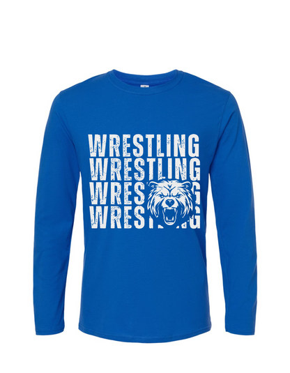 Cub Mascot Wrestling Long Sleeve Shirt