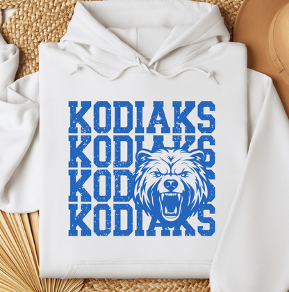 Cascade Middle School Kodiaks Mascot Hoodie *Youth and Adult Sizes*