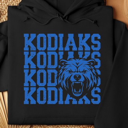 Cascade Middle School Kodiaks Mascot Hoodie *Youth and Adult Sizes*