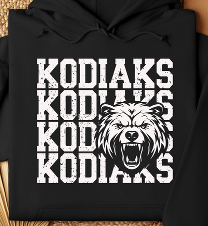 Cascade Middle School Kodiaks Mascot Hoodie *Youth and Adult Sizes*