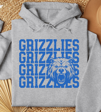 Grizzlies Mascot Hoodie *Youth and Adult Sizes*