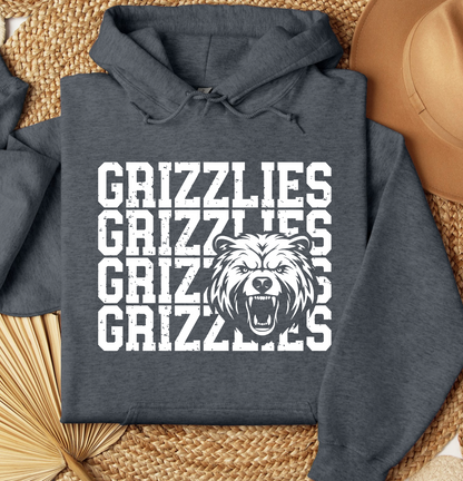 Grizzlies Mascot Hoodie *Youth and Adult Sizes*