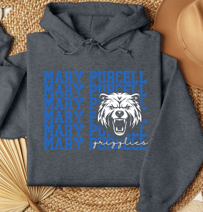 Mary Purcell Grizzlies Hoodies *Youth and Adult Sizes*