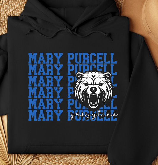 Mary Purcell Grizzlies Hoodies *Youth and Adult Sizes*