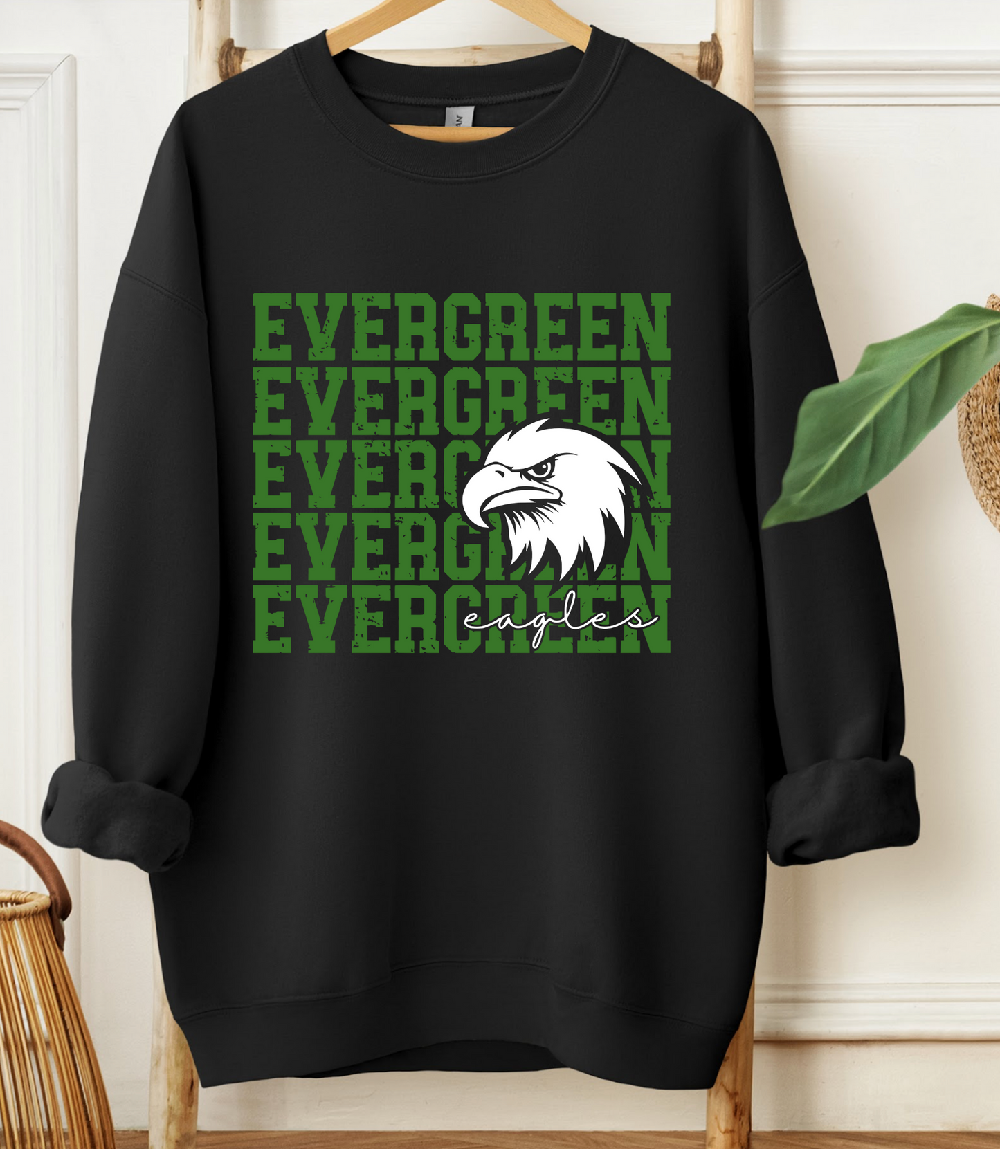 Evergreen Eagles Mascot Crewneck *Youth and Adult Sizes*