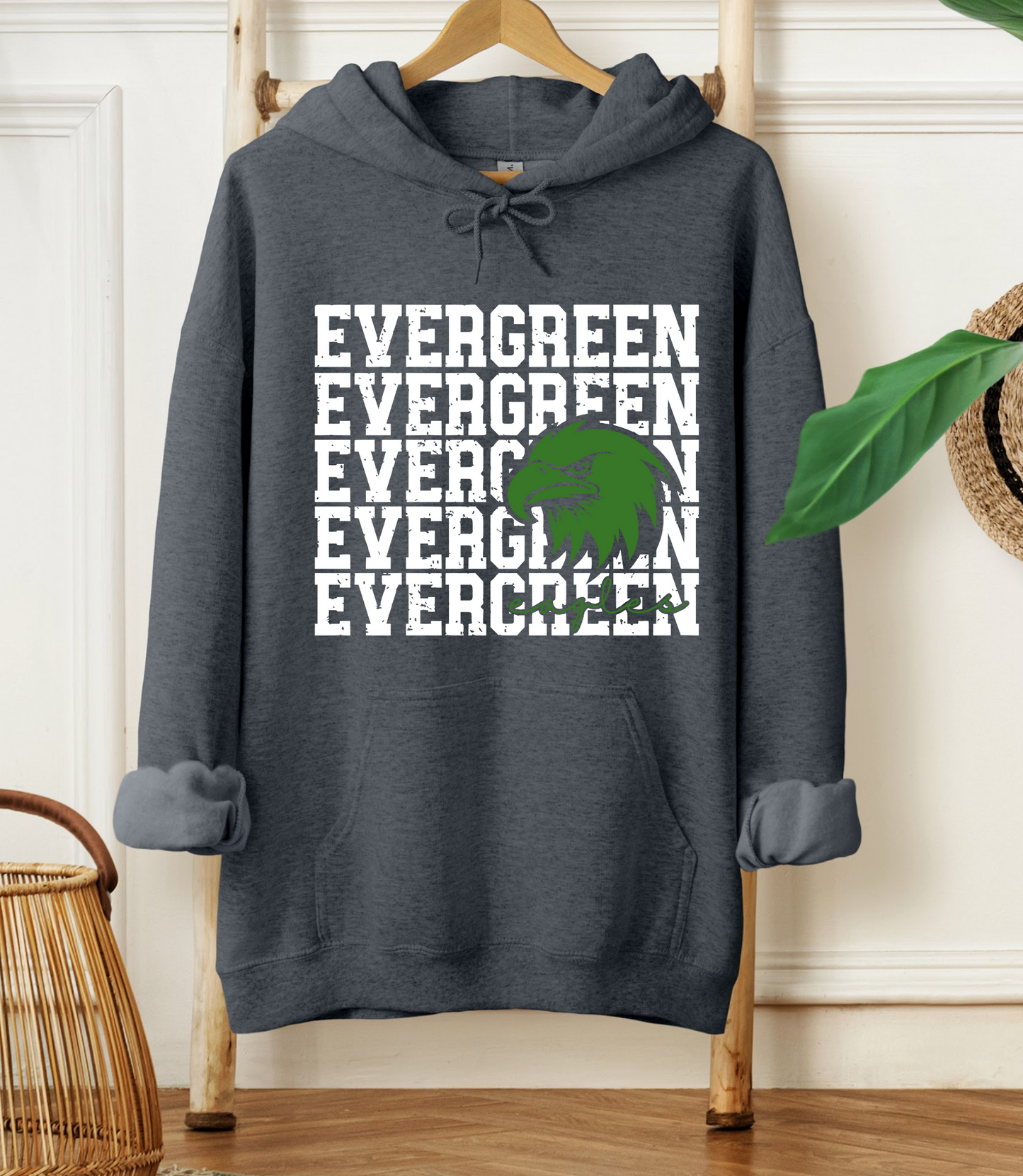 Evergreen Eagles Mascot Hoodie *Youth and Adult Sizes*