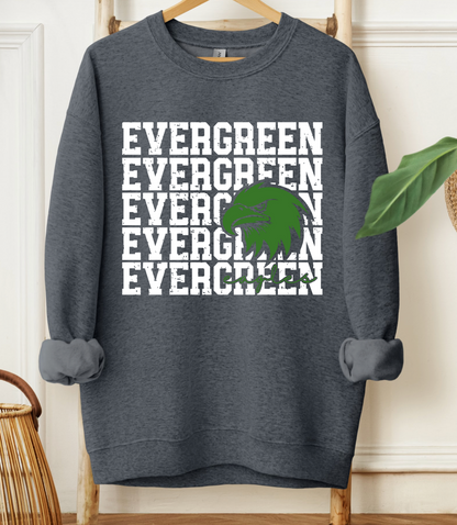 Evergreen Eagles Mascot Crewneck *Youth and Adult Sizes*