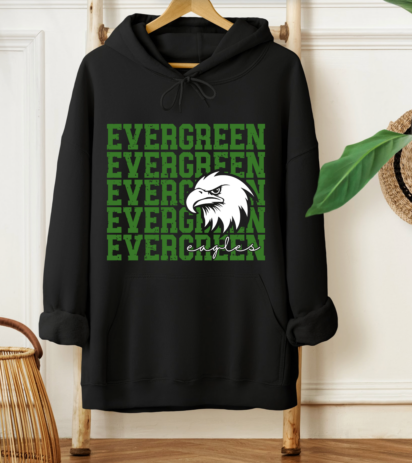 Evergreen Eagles Mascot Hoodie *Youth and Adult Sizes*