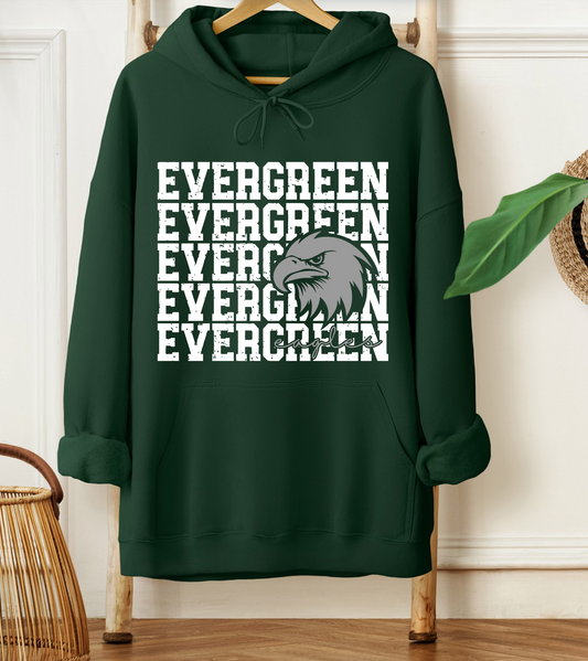 Evergreen Eagles Mascot Hoodie *Youth and Adult Sizes*