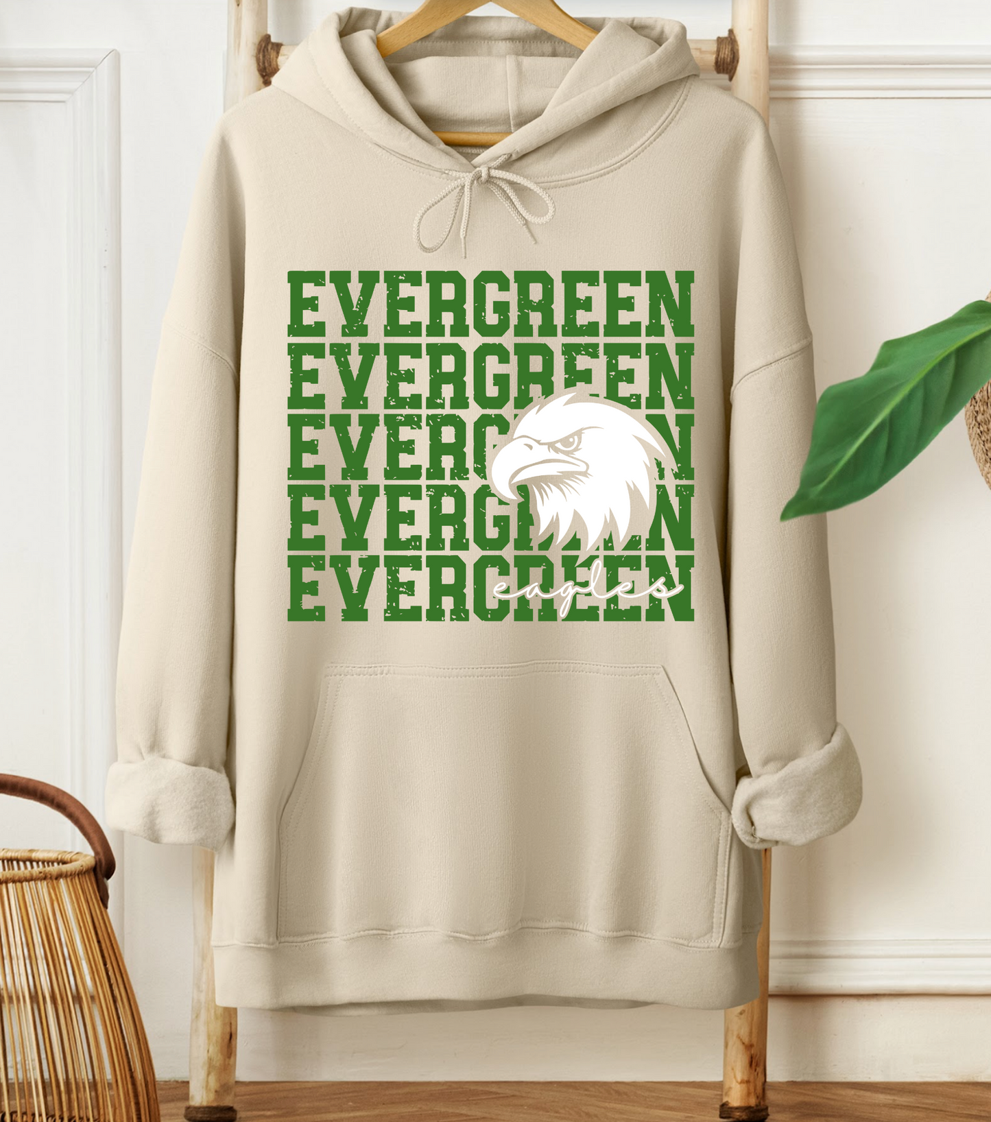 Evergreen Eagles Mascot Hoodie *Youth and Adult Sizes*