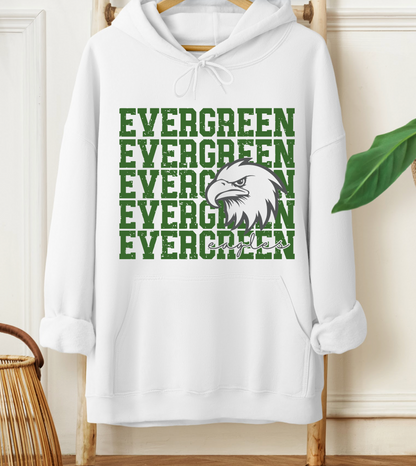 Evergreen Eagles Mascot Hoodie *Youth and Adult Sizes*