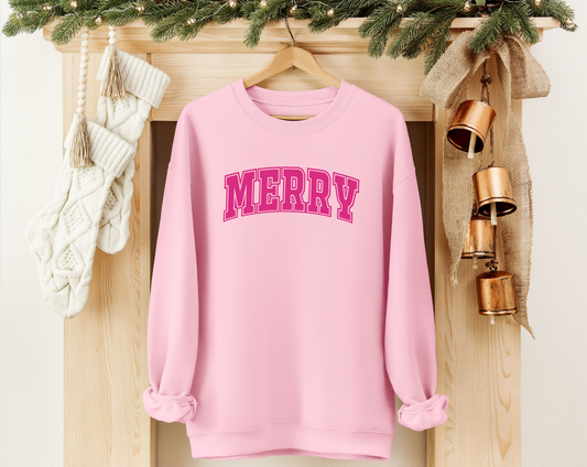 Pink Merry Crewneck Sweatshirt