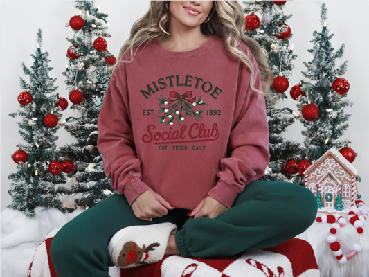 Mistletoe Social Club Crewneck Sweatshirt