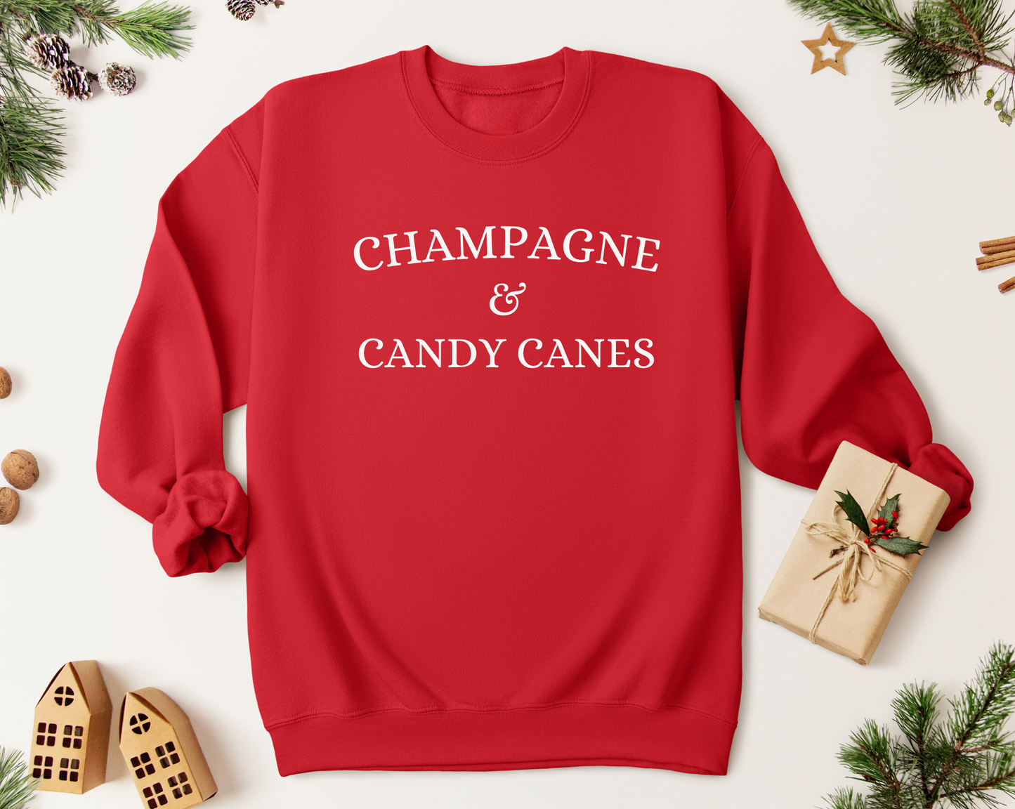 Champagne & Candy Canes