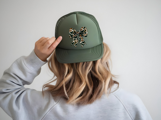 Duck Camo Bow Trucker Hat