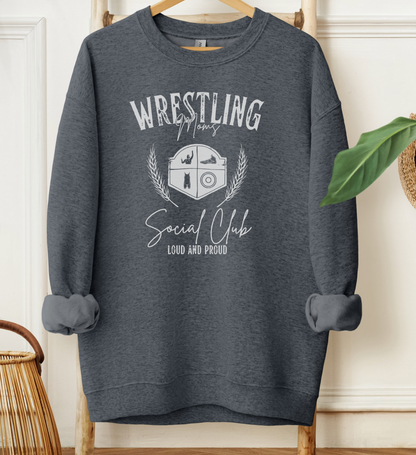 Vintage Inspired Wrestling Moms Social Club Crewneck