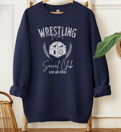 Vintage Inspired Wrestling Moms Social Club Crewneck