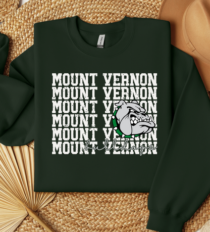 Mount Vernon Bulldogs Crewneck *Youth and Adult Sizes*, School Spirit