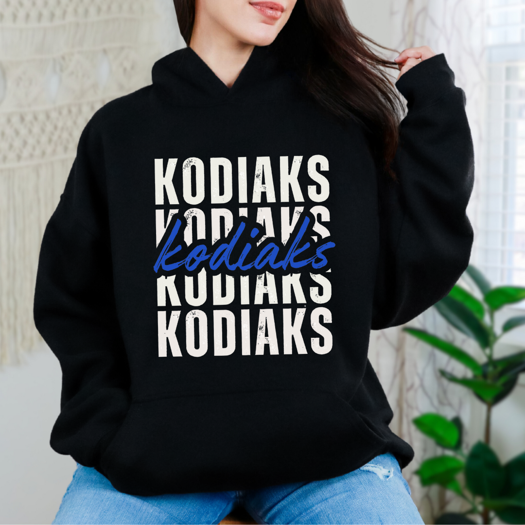 Cascade Middle School Kodiaks Kodiaks Kodiaks Hoodie *Youth and Adult Sizes*