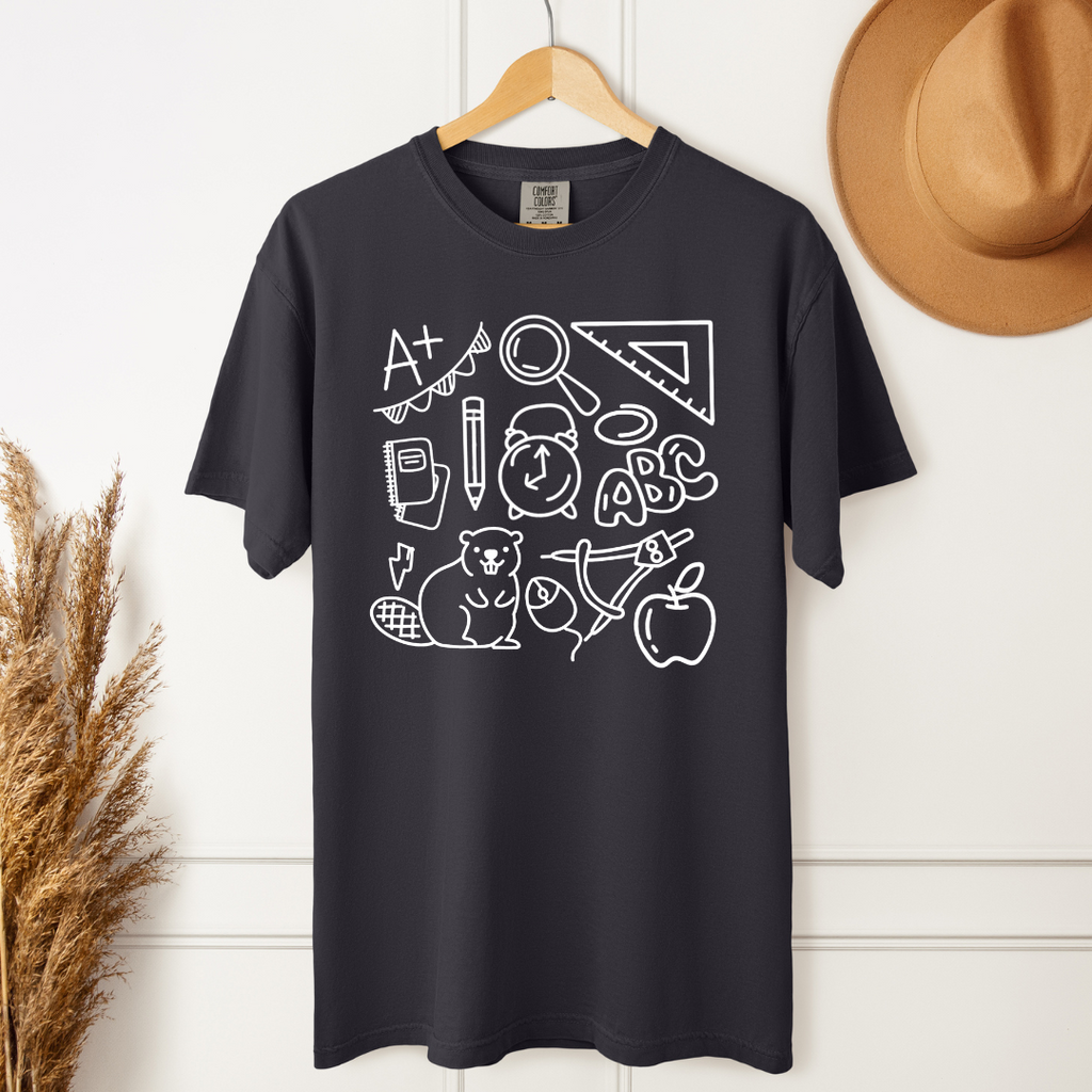 Beaver Teacher Doodle Shirt
